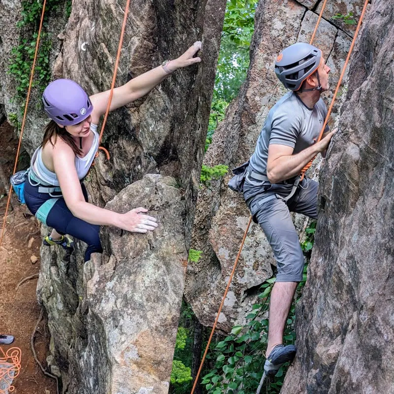 Doing some quote unquote real climbing