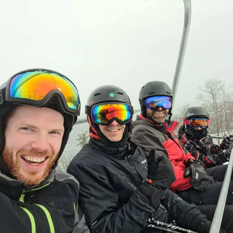 Going up the lift