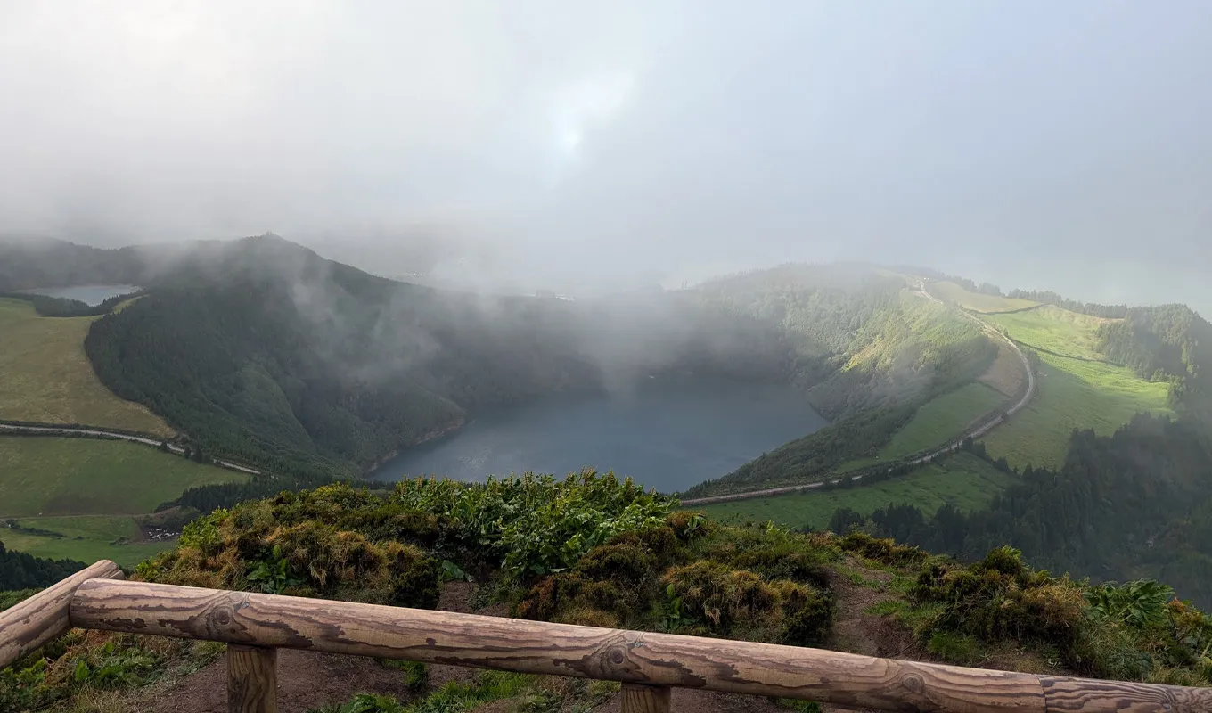 A caldera lake in Sao Miguel